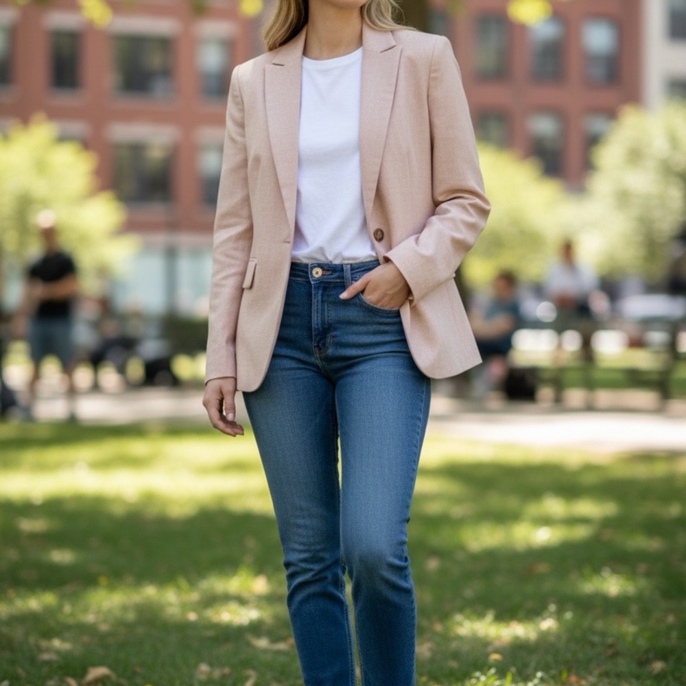Banana Republic Factory Textured Cutaway Blazer Size 10 NWT